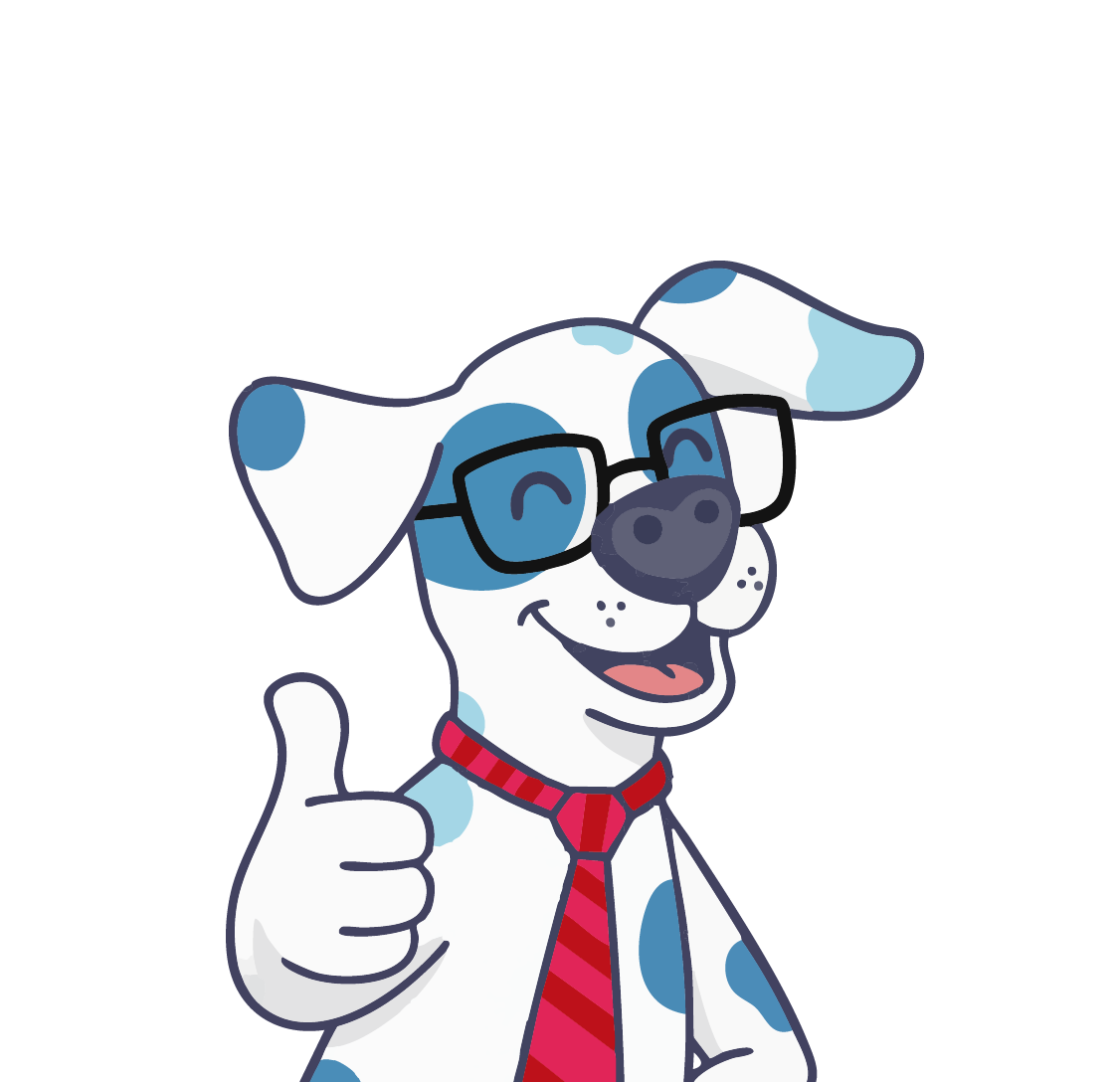 Perro aprobando franquicia Trunimal